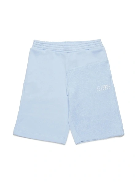 Pantaloni scurti MM6 Maison Margiela albastri