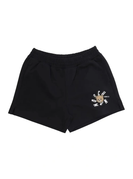 Pantaloni scurti MoschinoS negri din bumbac