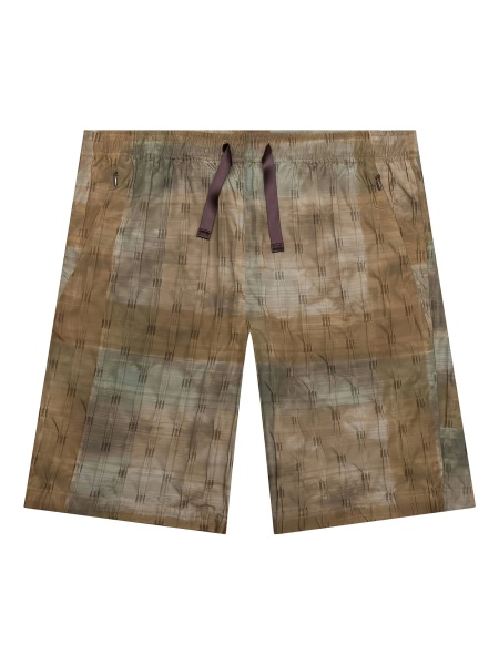 Pantaloni scurti NEEDLES maro din nylon