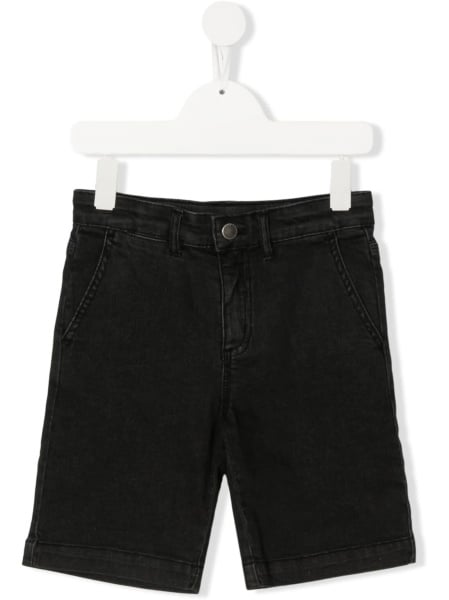 Pantaloni scurti Stella McCartney negri din spandex/elastan si bumbac