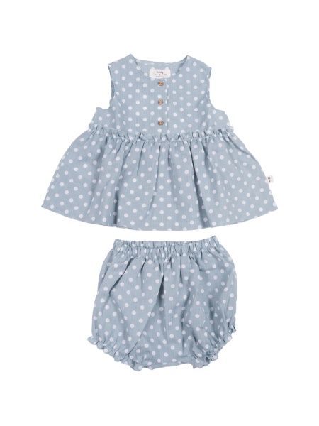 Pantaloni scurti TEDDY & MINOU albastri