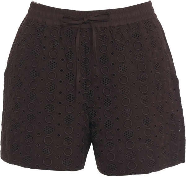 Pantaloni Shorts with broderie anglaise 'Liz'