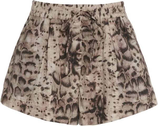 Pantaloni Shorts with phyton print 'Bema'