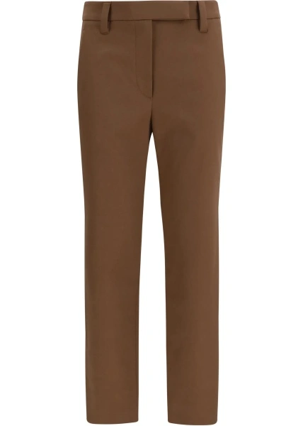 Pantaloni Straight-leg cotton Pants