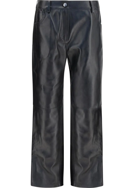 Pantaloni Straight-leg leather Pants