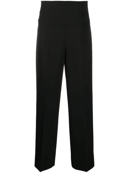 Pantaloni talie inalta Jil Sander negri din lana