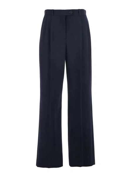 Pantaloni THE ROW albastri din lana 'Virgil'