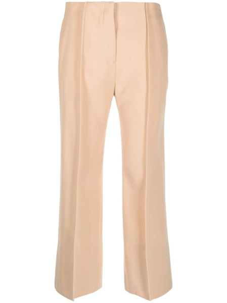 Pantaloni trei sferturi Jil Sander neutri din lana