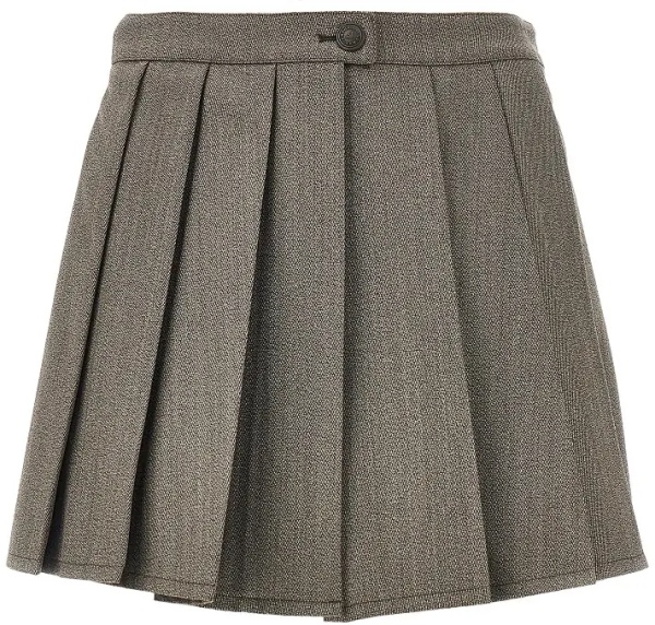 Pantaloni Wool twill skorts