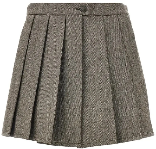 Pantaloni Wool twill skorts