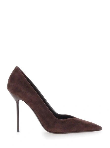 Pantofi 'Lidia' Brown Pumps with High Heel in Suede in for Women