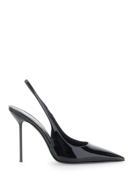 Pantofi LIDIA SLINGBACK PATENT 105 High Heel Black Patent Leather Women's Pumps