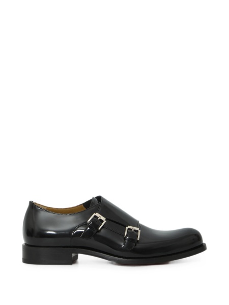 Pantofi Monkstrap Christian Louboutin negri din piele