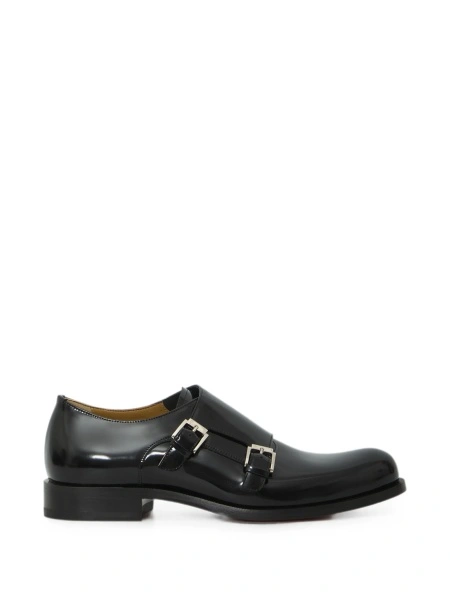 Pantofi Monkstrap Christian Louboutin negri din piele