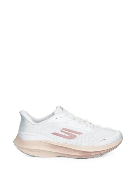 Pantofi slip-on SKECHERS albi din material textil
