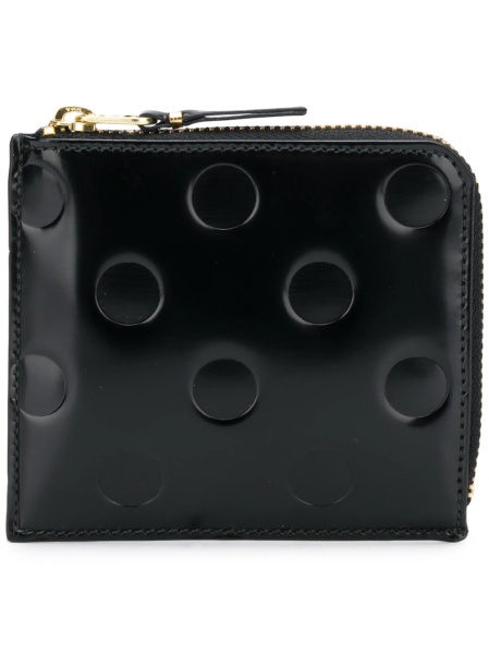 Portofel Comme des Garçons negru din piele