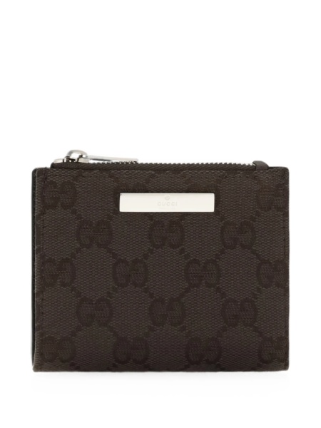 Portofel Gucci maro din material textil