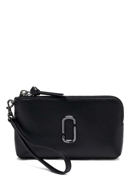 Portofel Marc Jacobs snapshot negru din piele si poliuretan