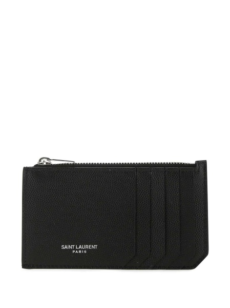 Portofel Saint Laurent negru din piele