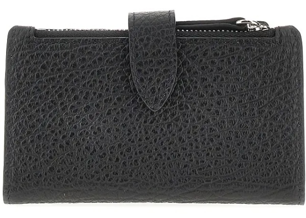 Portofele Grain leather bi-fold cardholder
