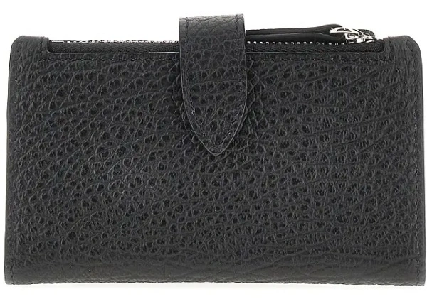 Portofele Grain leather bi-fold cardholder