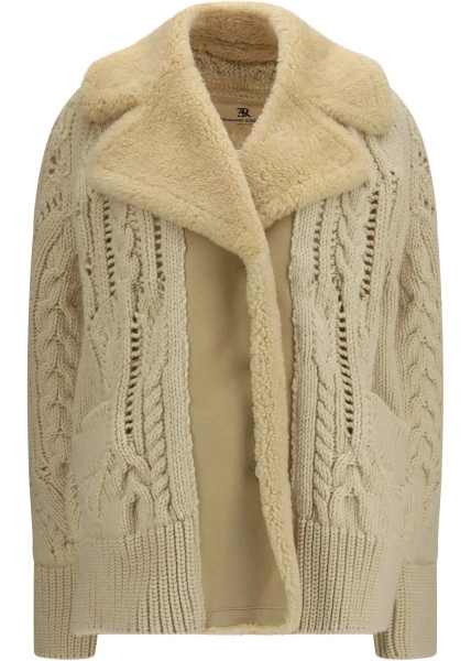 Pulover Ermanno Scervino alb din lana virgina