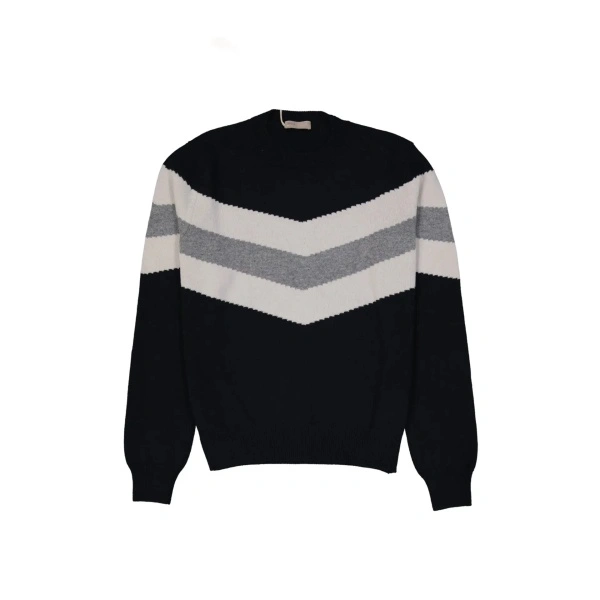 Pulover Herno zigzag-stripe sweater