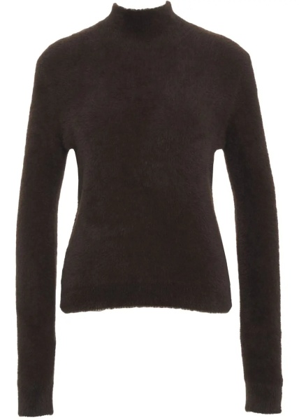 Pulover Knit sweater with stand-up collar