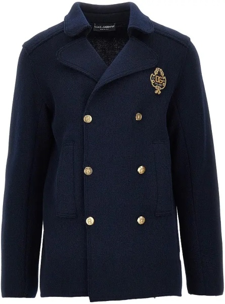 Pulover Knitted double-breasted jacket