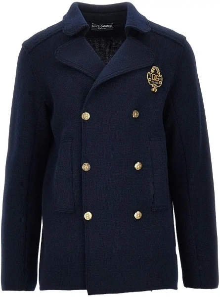 Pulover Knitted double-breasted jacket