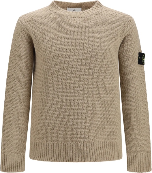 Pulover Loose crewneck Sweater with ribbed trims