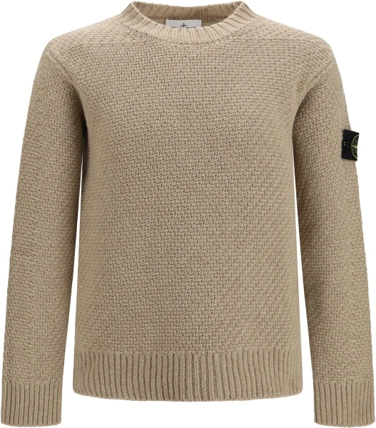 Pulover Loose crewneck Sweater with ribbed trims
