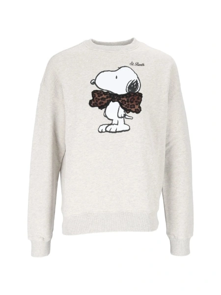 Pulover Mc2 Saint Barth gri din bumbac
