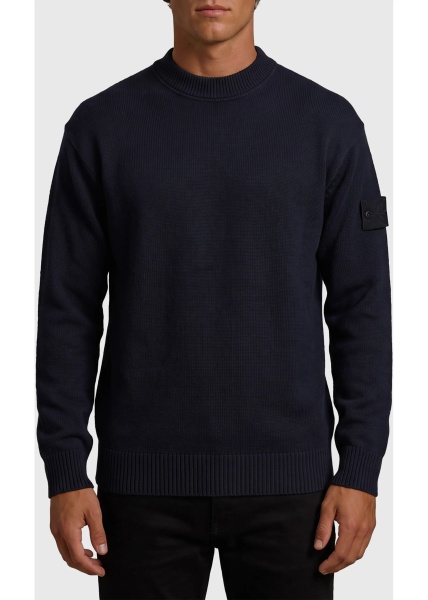 Pulover Navy Ghost Crewneck Sweater