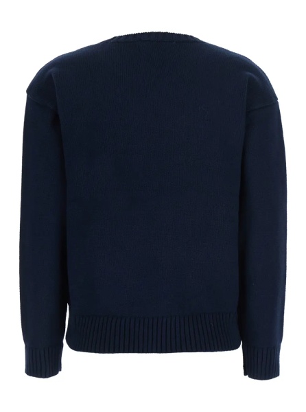 Pulover SWEATER-PULLOVER with round neck and long sleeves in Blue Women