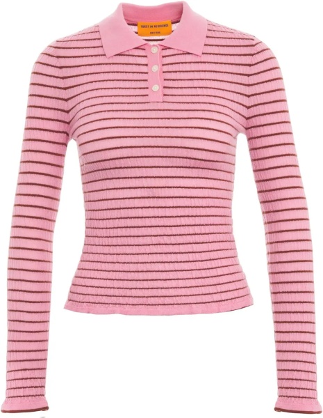 Pulover Sweater 'Smocked L/S Shrunken Polo'