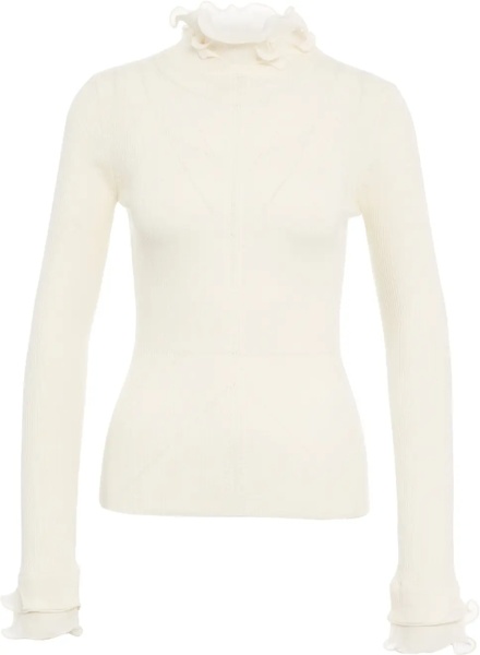 Pulover Sweater with ruffle details