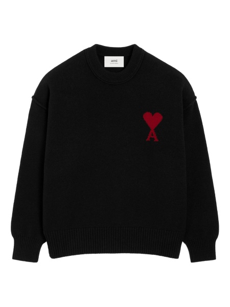 Pulover tricotat AMI Paris negru