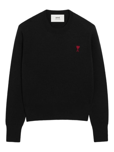 Pulover tricotat AMI Paris negru