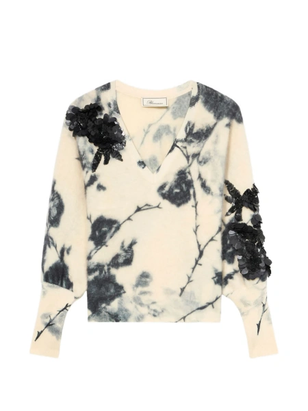 Pulover tricotat Blumarine neutru din lana si casmir