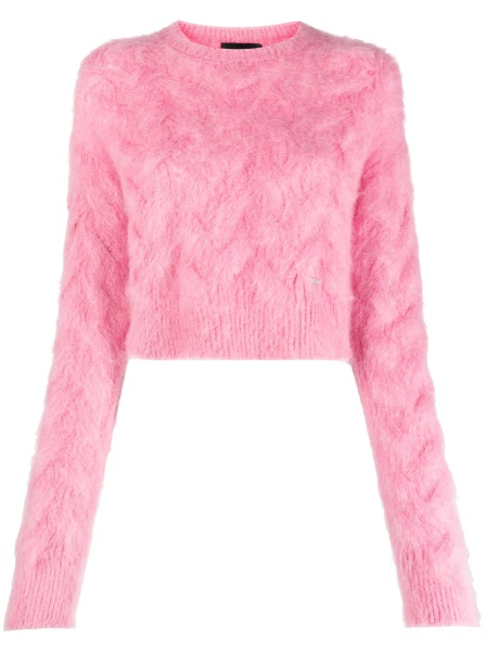 Pulover tricotat DSQUARED2 roz