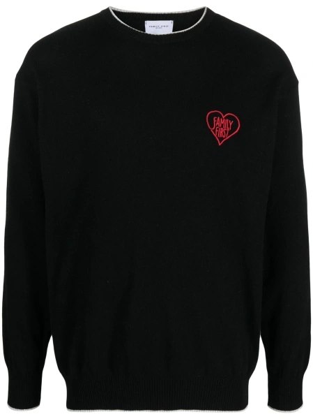 Pulover tricotat Family First negru