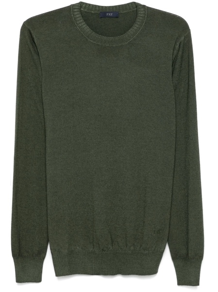 Pulover tricotat Fay verde