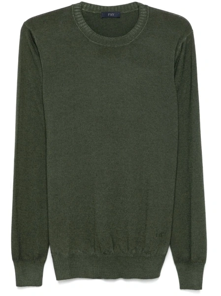Pulover tricotat Fay verde