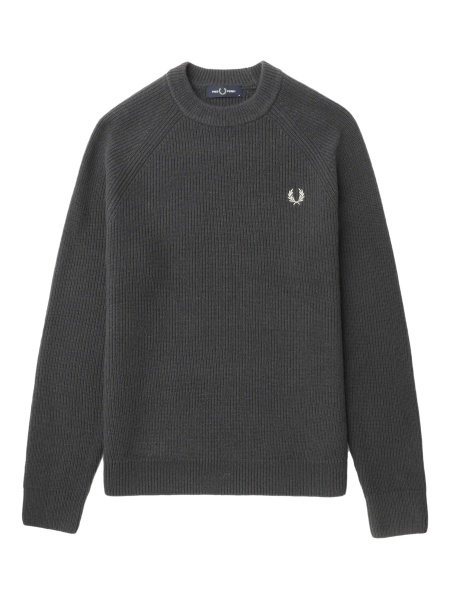 Pulover tricotat Fred Perry gri