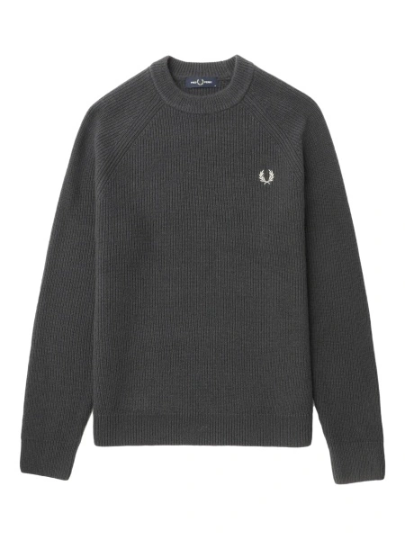 Pulover tricotat Fred Perry gri