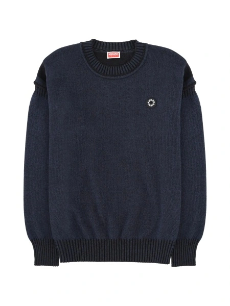 Pulover tricotat Kenzo albastru