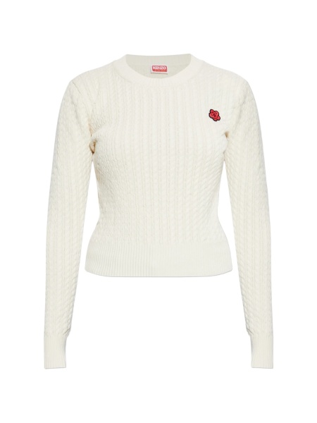 Pulover tricotat Kenzo neutru