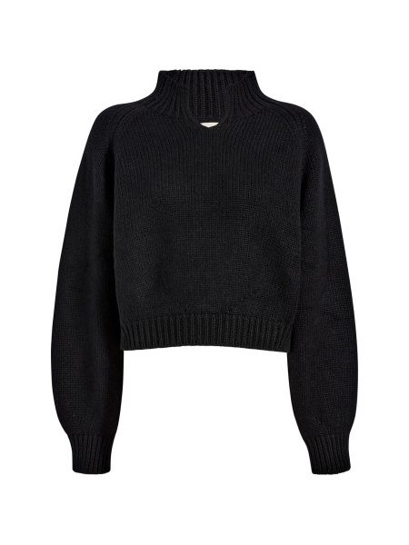 Pulover tricotat Khaite negru