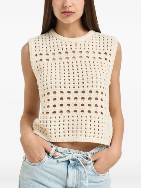 Pulover tricotat Liu Jo White neutru